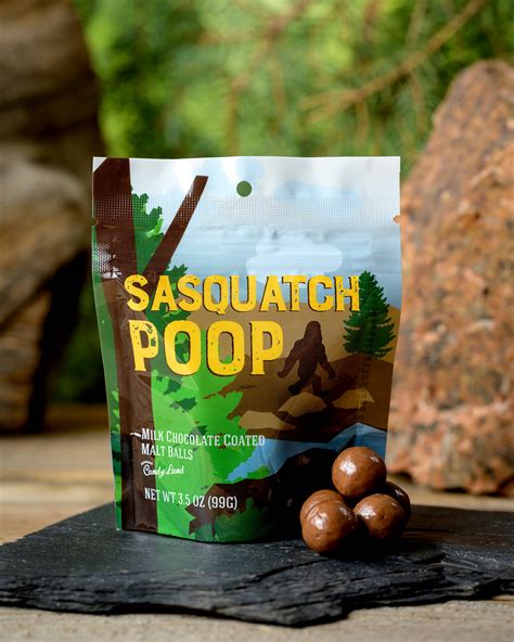 Sasquatch Poop Milk Chocolate Malt Balls Great Nephew T Hardon