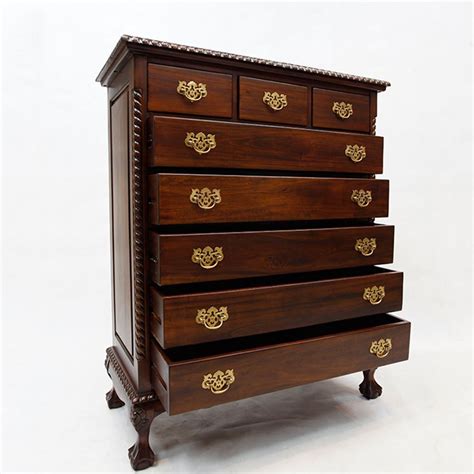 Solid Mahogany Wood Chest Of Drawers Bedroom Furniture Antique Style