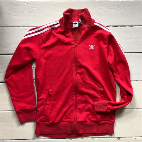Adidas Originals Red Tracksuit Uk 1214 Wear Garson