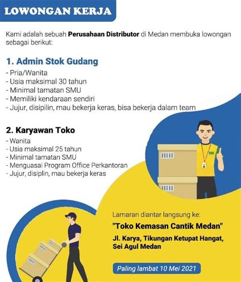 Karyawati Toko Admin Gudang Atmago