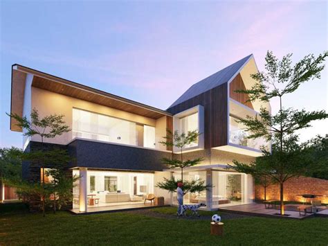 Rent villa kampung kecil (9 bedrooms) from us$1,329/night. Photo Facade View Villa Kecil Pulau Putri 4 desain arsitek ...