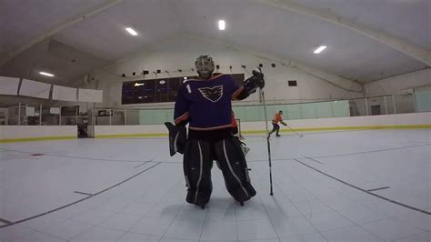 Roller Hockey Goalie Warm Ups Gopro Hero 4 Silver Youtube
