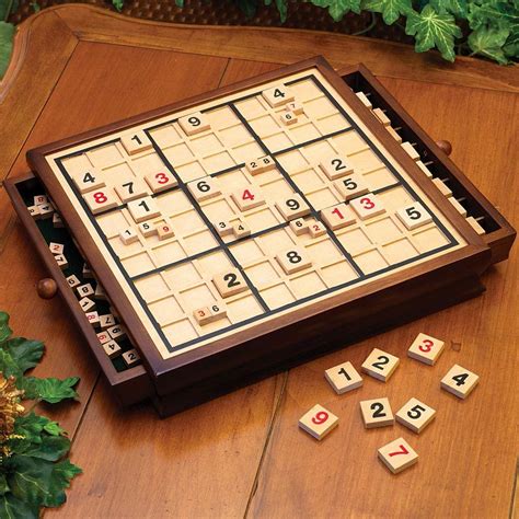 Buy Deluxe Wooden Sudoku Game Board A New Way To Sudoku