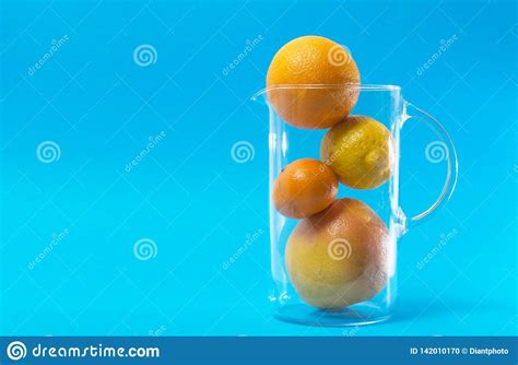 Fresh Citrus Fruits Lemon Mandarin Grapefruit And Orangefruits In