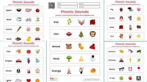 Phonic Sounds Worksheets For Kids Kidpid