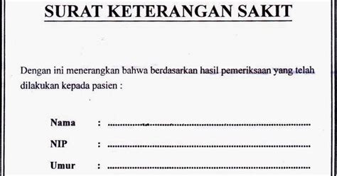 Pihak yang mengeluarkannya pun sudah memiliki izin resmi dari pemerintah dan sudah diakui sah secara hukum. GUDANGNYA SURAT FORMAL : Contoh Surat Keterangan Sakit ...