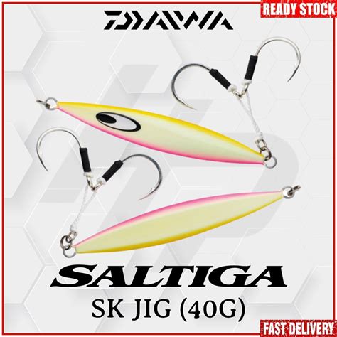 Daiwa Saltiga SK Jig Falling Retrieving Sinking Fishing Lure 40g