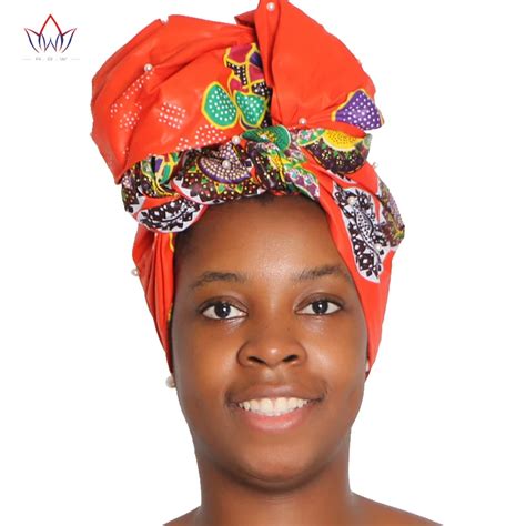 African Headwrap Women Traditional Headtie Scarf Turban 100 Cotton Wax