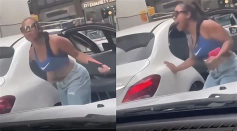 Video Shows Car Running Over Twerking Womans Foot Leading To Her Breaking Her Friends Mercedes