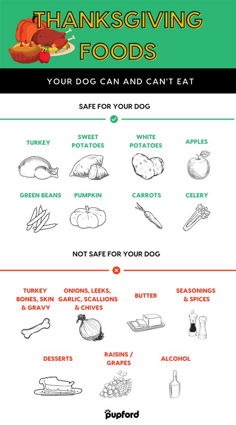 The Thanksgiving Food Guide For Dogs And Cats Is Shown In Red White