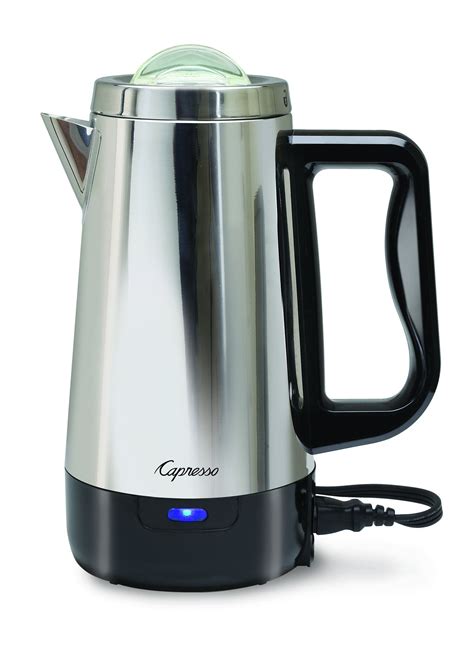 Capresso Perk Electric Percolator 8 Cup In 2021 Camping Coffee Maker Percolator Coffee
