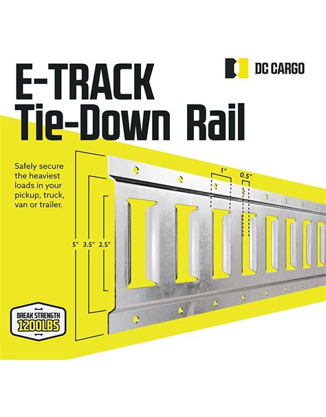 Three 8 Ft E Track Tie Down Rails Hot Dipped Galvanized Steel Etrack