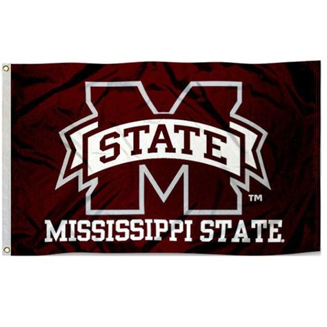 Mississippi State University Flag 3x5 Double Sided Mississippi