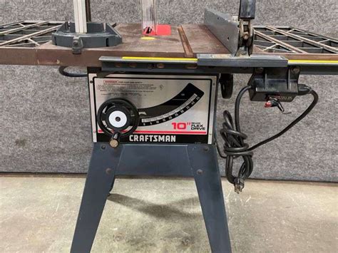 Craftsman Table Saw Deluxe Flex Drive Auction Company