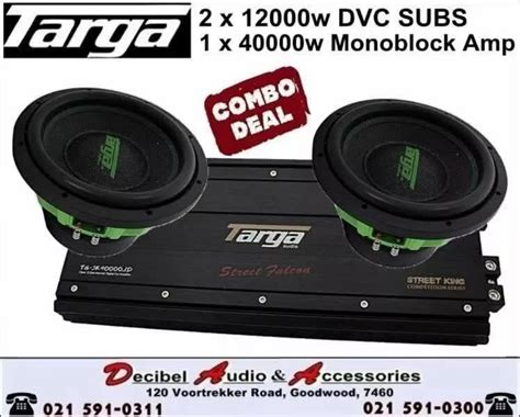 Targa Car Audio Combos Full Range Of Products Available Call Us Today