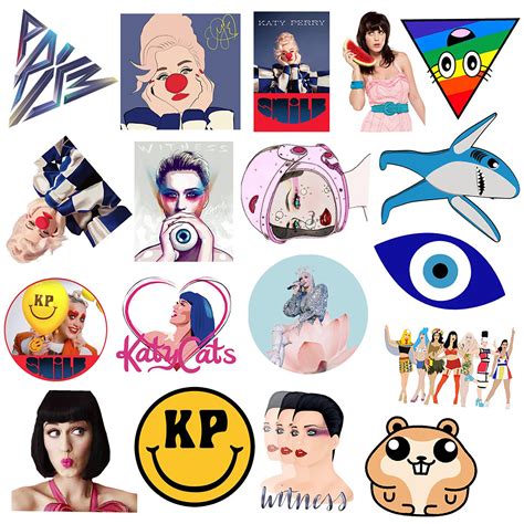50pcs Katy Perry Stickers Famous Stickersmusic Stickersmtv Etsy