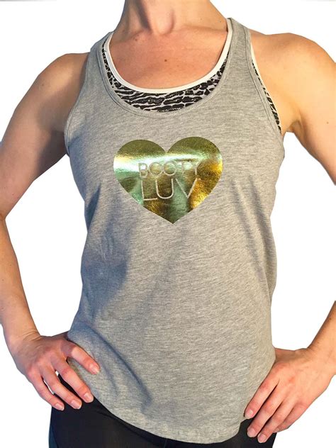 Booty Luv® Fitness Tank Top Heather Grey Booty Luv Fitness