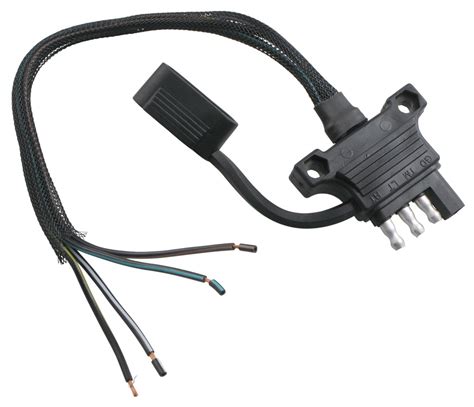Trailer hitch electrical connector plugs by dorman®. Hopkins Endurance 4-Way Flat Trailer Connector - Trailer End - Ergonomic Design Hopkins Wiring ...