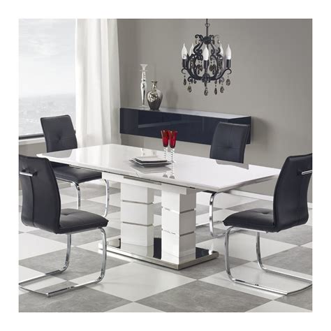 Table à manger rectangulaire laquée design