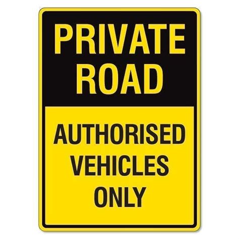 Private Property Sign Private Road The Signmaker
