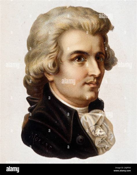 Portrait De Wolfgang Amadeus Mozart 1756 1791 Stock Photo Alamy