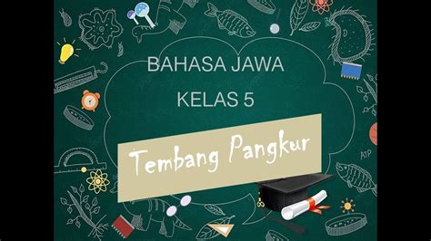 Materi Tembang Pangkur Bahasa Jawa Kelas 5 Semester 2 YouTube
