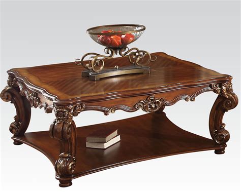 The modern design style will add a touch of glam to your home that you'll love. Traditional Square Coffee Table Vendome Cherry by Acme AC82002
