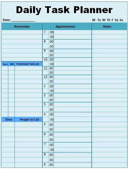 Professional Daily Task List Template Excel Word Pdf Excel Tmp