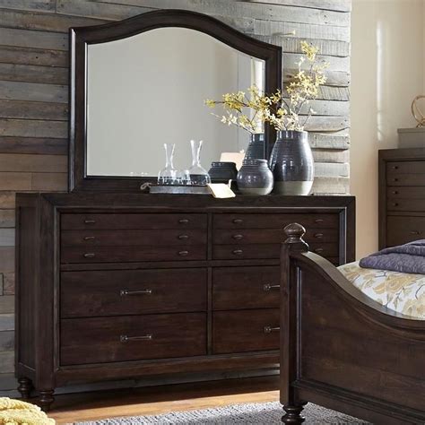 Liberty Furniture Catawba Hills Bedroom 816 Br Dm Dresser And Mirror
