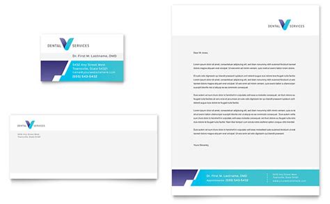Dentist Business Card And Letterhead Template Design