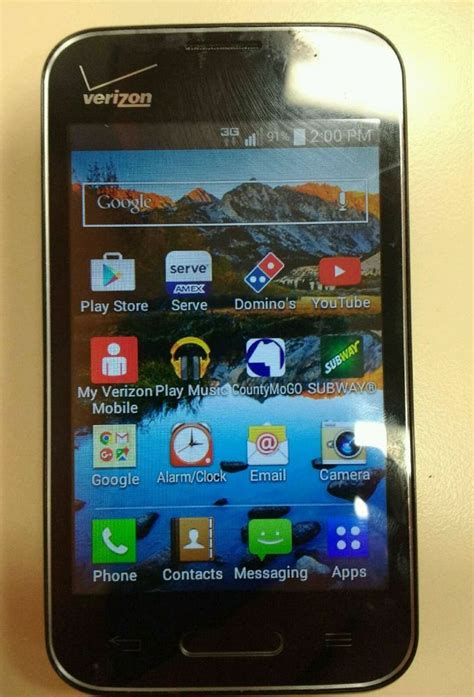 Verizon Lg Optmus Zone 2 Clean Esn Ready To Activate Messaging App