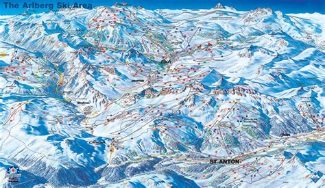 St Anton Piste Map Interactive Map Of St Anton