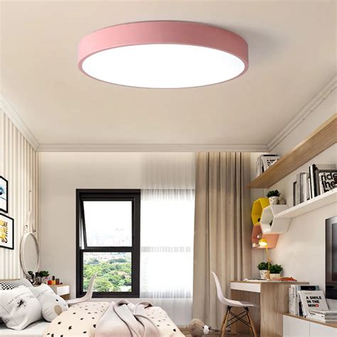 Colorful Acrylic Ceiling Panels Lamp Modern Macaron Led Ceiling Light