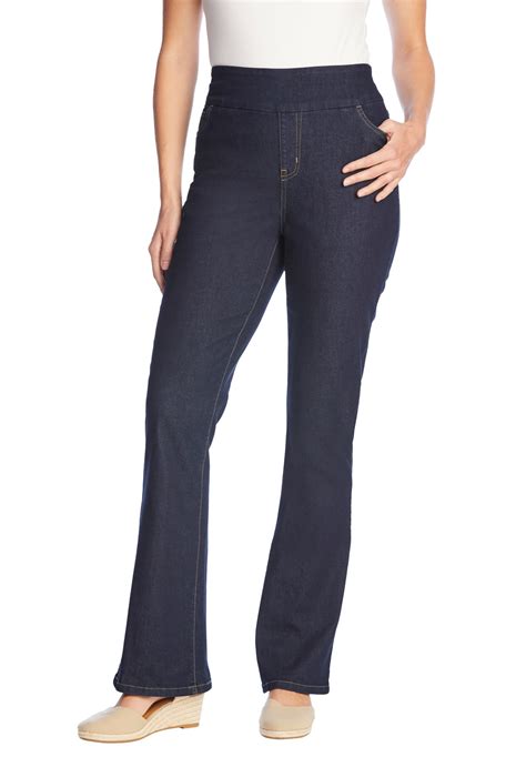 Woman Within Woman Within Women S Plus Size Pull On Bootcut Jean Jean