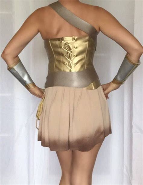 Gal Gadot Wonder Woman Costume Warrior Custom Made Sizes Traje Mujer Maravilla Mujer