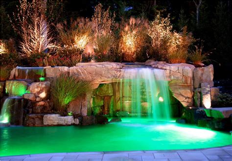 The Breath Of Pool With Waterfall Backyard Design Ideas