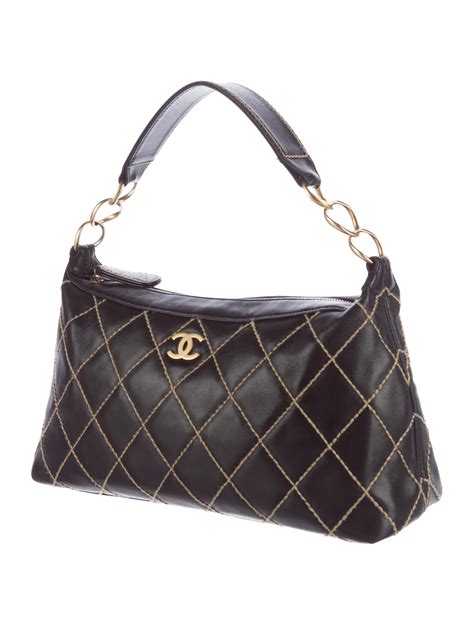 Chanel Surpique Leather Hobo Handbags Cha161094 The Realreal