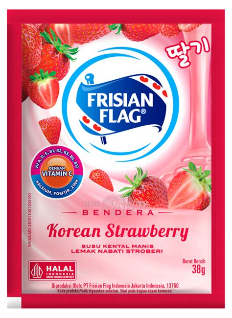 Frisian Flag Bendera Kental Manis Korean Strawberry Sumber Vitamin C