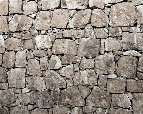 Grey Stone Wall Backdrop Grunge Stone Castle Wall Printed Fabric