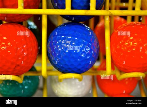 Blue Golf Ball Stock Photo Alamy
