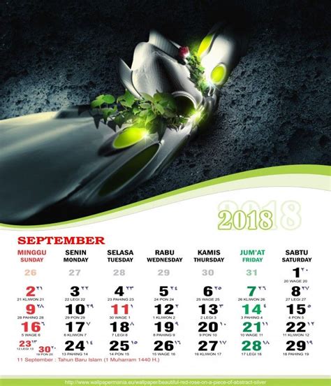 Desain Kalender Meja 2018 Gudang Materi Online