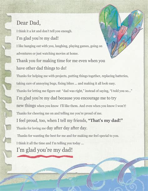 Love Letter Dear Dad Digital Download Marianne Richmond