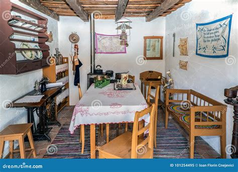 Interior At One Farmhouse Of Ethnic German In Banat Romania Editorial