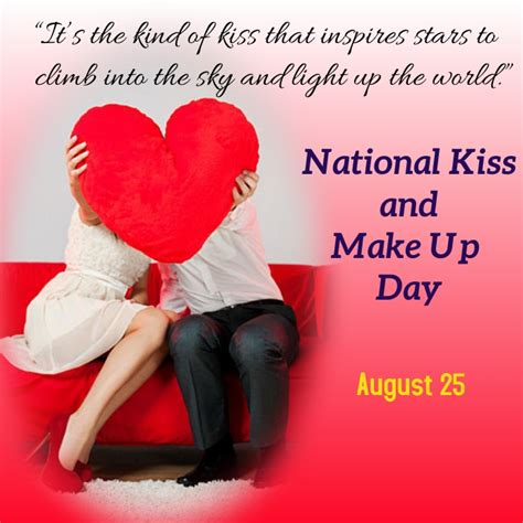 National Kiss And Makeup Day Template Postermywall