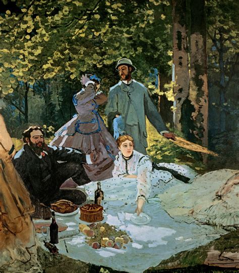 Le D Jeuner Sur L Herbe Chailly Mit D Claude Monet Als Kunstdruck