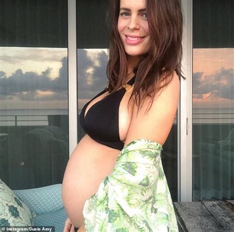 Footballers Wives Star Susie Amy Shows Off Her Bump In A Bikini As She