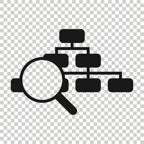 ícone Do Diagrama De Hierarquia Em Estilo Simples Ilustração Em Vetor