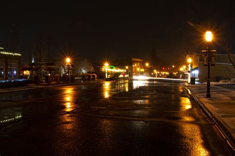Small Town At Night By Bill · 365 Project
