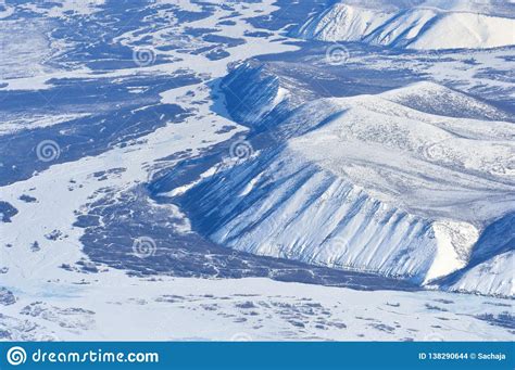 Winter Oymyakon Yakutia From A Bird S Eye View Stock Photo Image Of