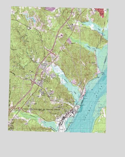 Quantico Va Topographic Map Topoquest